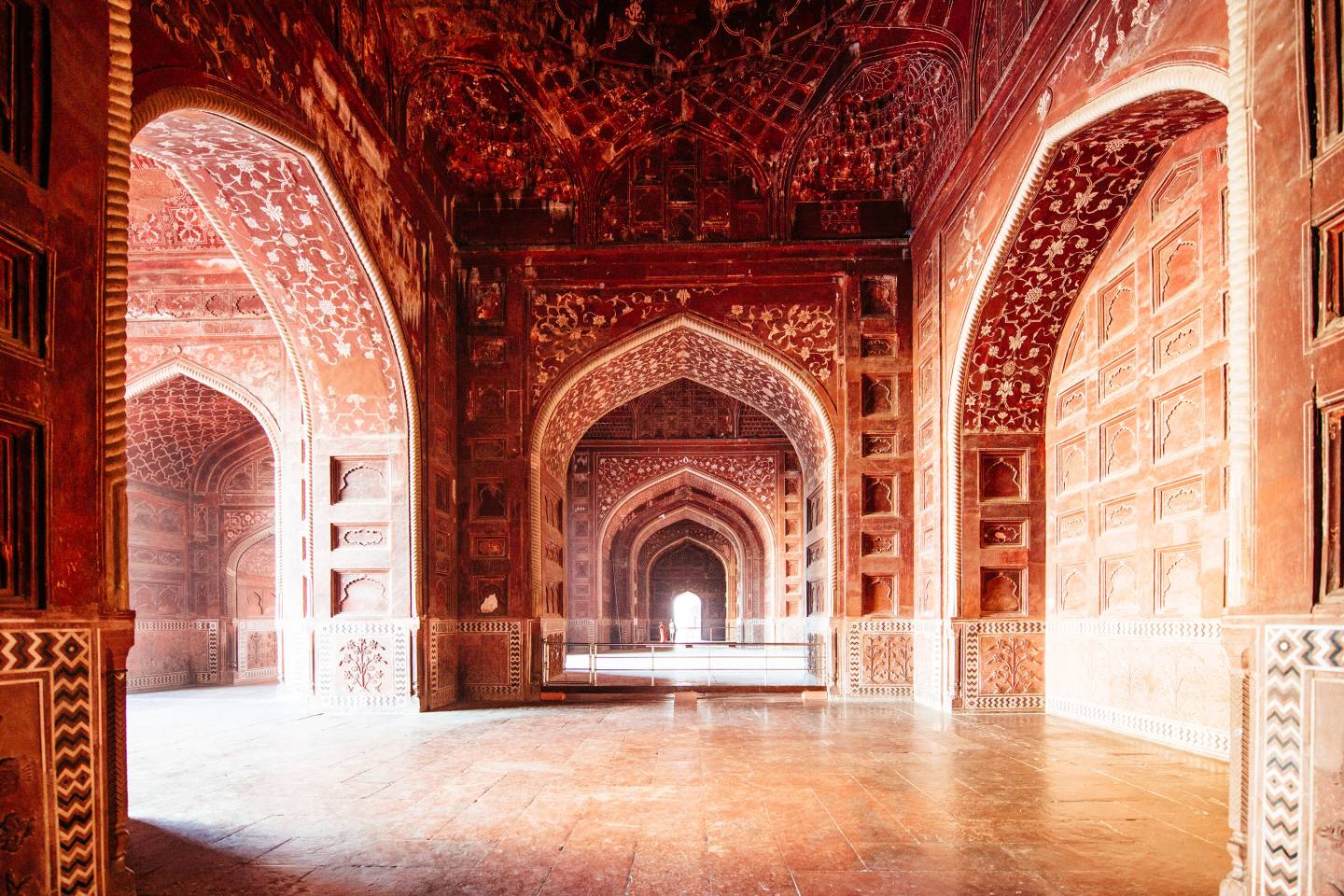 red sandstone mosque