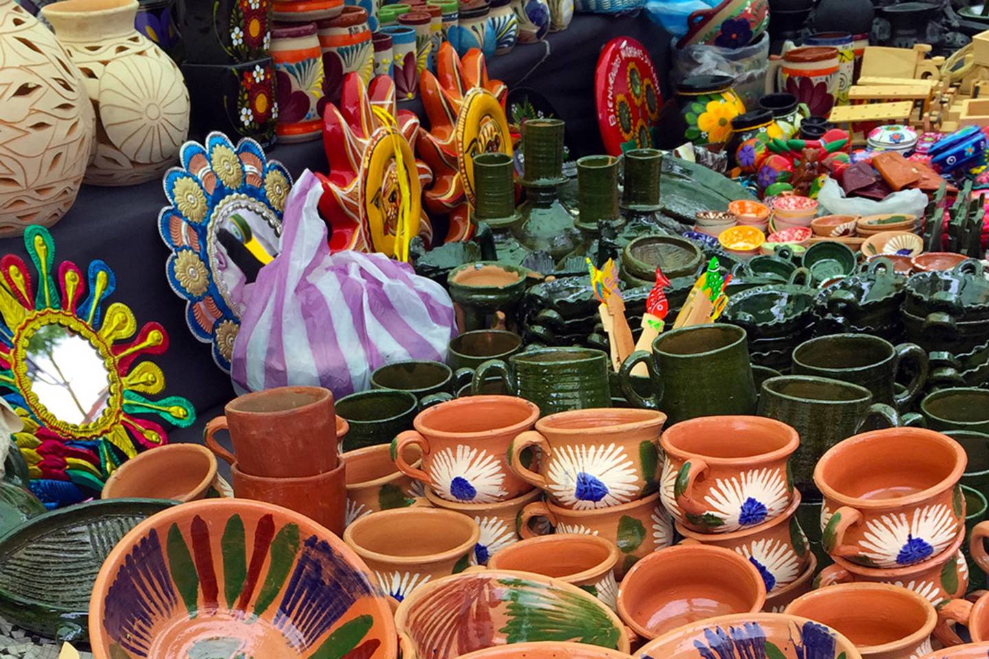 Wares in a Oaxaca Mexico market