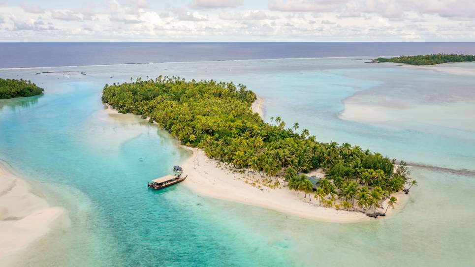 Aitutaki Lagoon in the Cook Islands