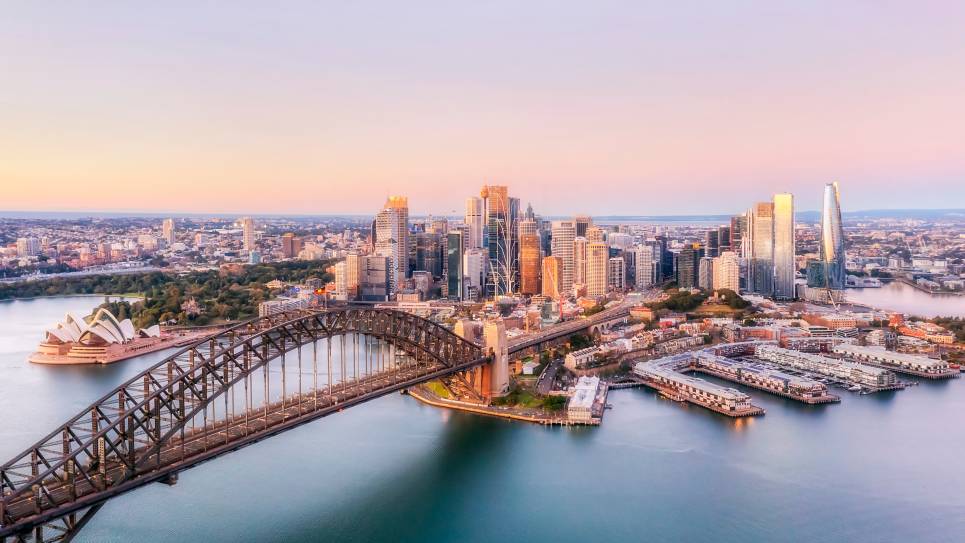 Aerial view of Sydney
